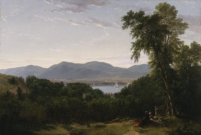 Asher Brown Durand Beacon Hills on the Hudson River, Norge oil painting art